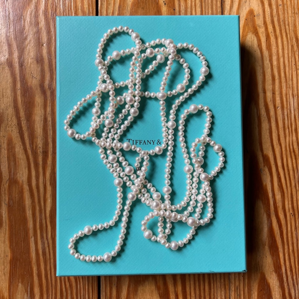 TIFFANY & CO 80” Ziegfeld Pearl Necklace